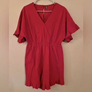 SHEIN Ruffle Sleeve Romper